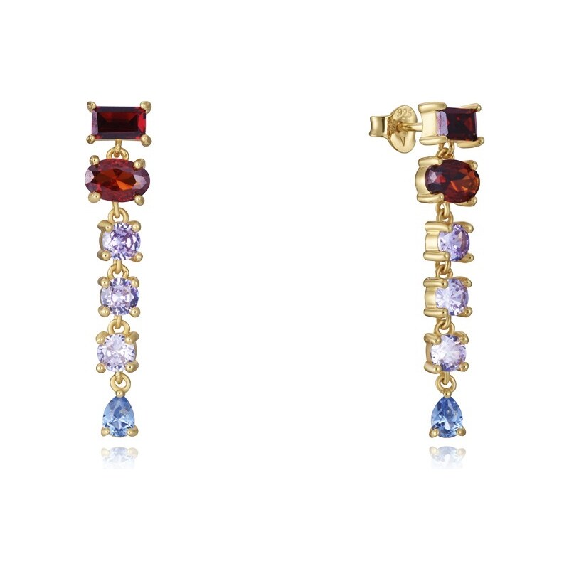 Viceroy Trendy pozlátené náušnice so zirkónmi Elegant 9100E100-39 66585624