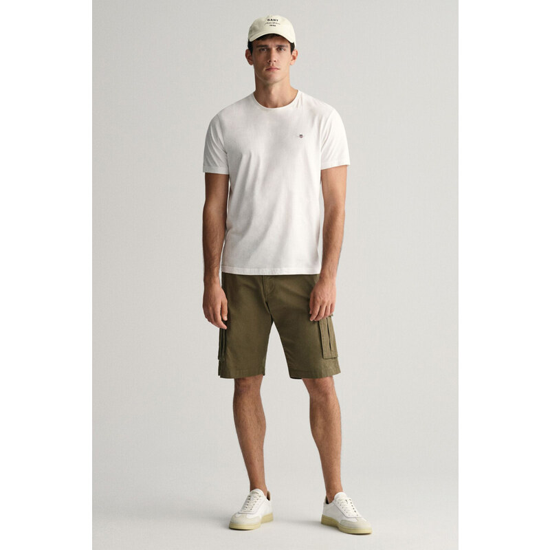 ŠORTKY GANT RELAXED TWILL CARGO SHORTS JUNIPER GREEN 49311204