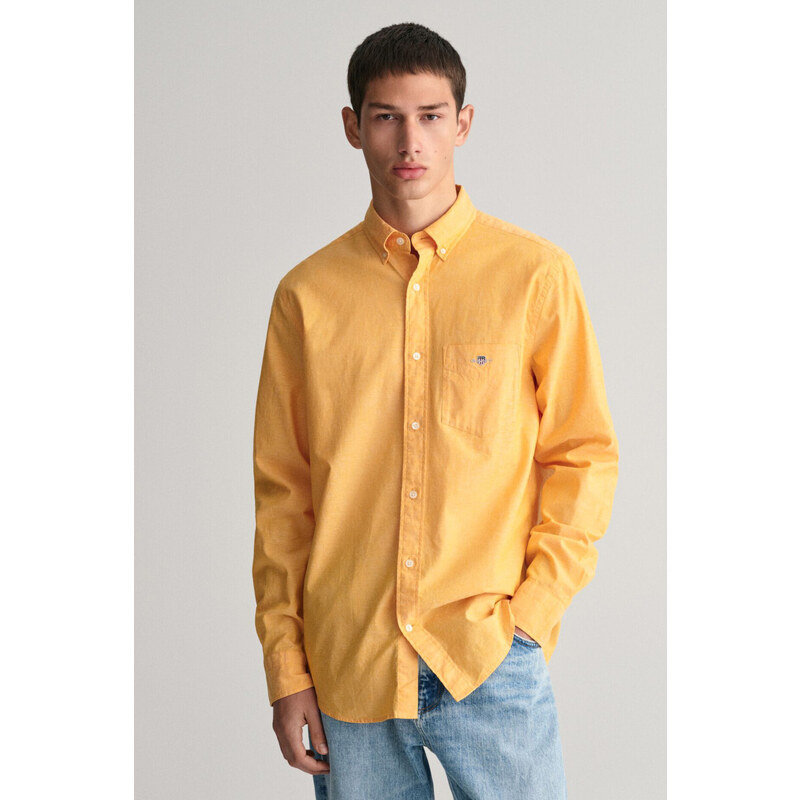KOŠEĽA GANT REG COTTON LINEN SHIRT MEDAL YELLOW 49844653