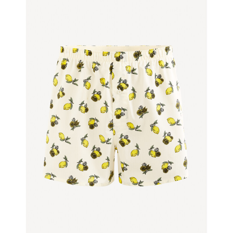 Žlto-krémové pánske vzorované trenírky Celio Giwolemon 67497368