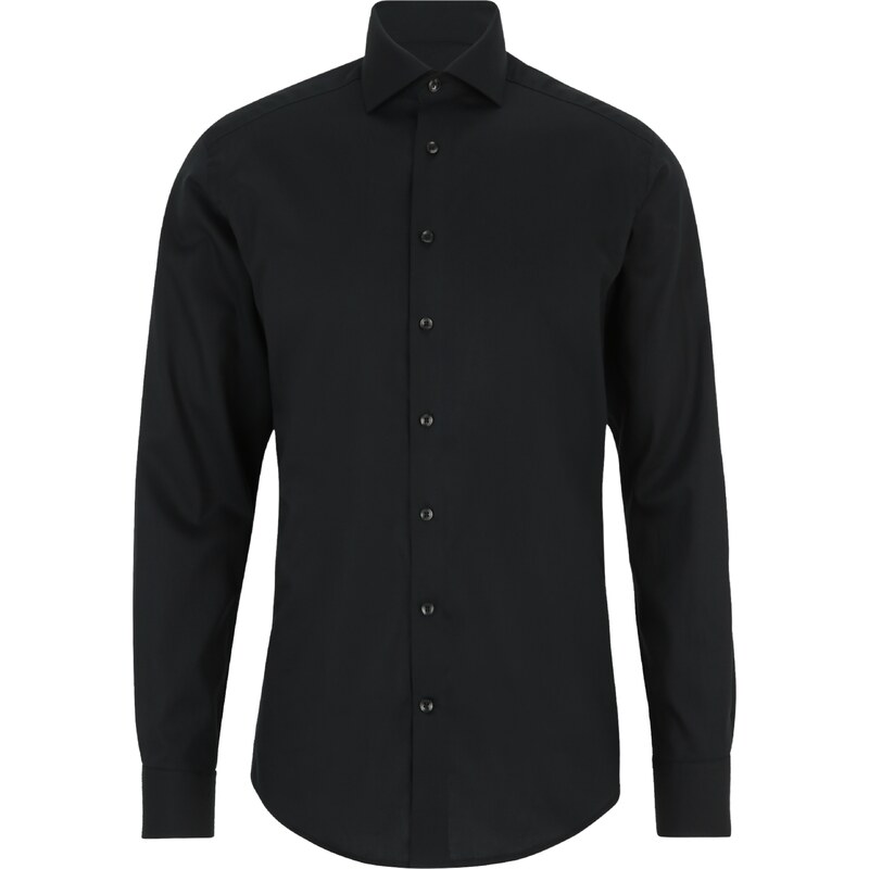 Bruun & Stengade Košeľa Miles čierna 67334797