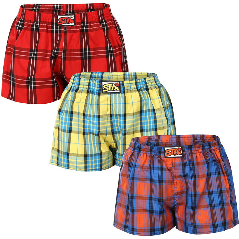 3PACK dámske trenky Styx klasická guma viacfarebné (3K10236) 46383061