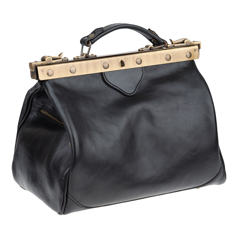 Čierna kožená talianska kabelka Regina Nera NovaKabelka.sk 382103