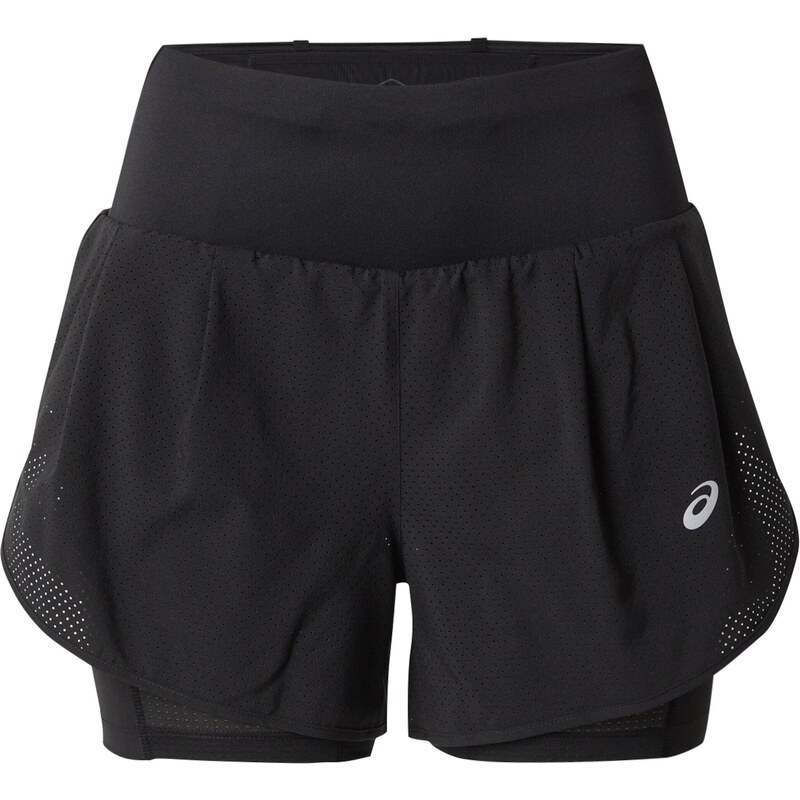 ASICS Športové nohavice ROAD striebornosivá / čierna 68440757