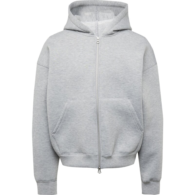 WEEKDAY Tepláková bunda Simon sivá melírovaná 61943617