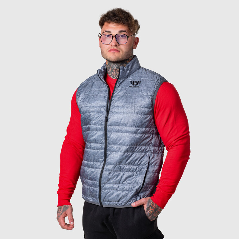 Pánska vesta Iron Aesthetics Bodywarmer, svetlosivá 51302158