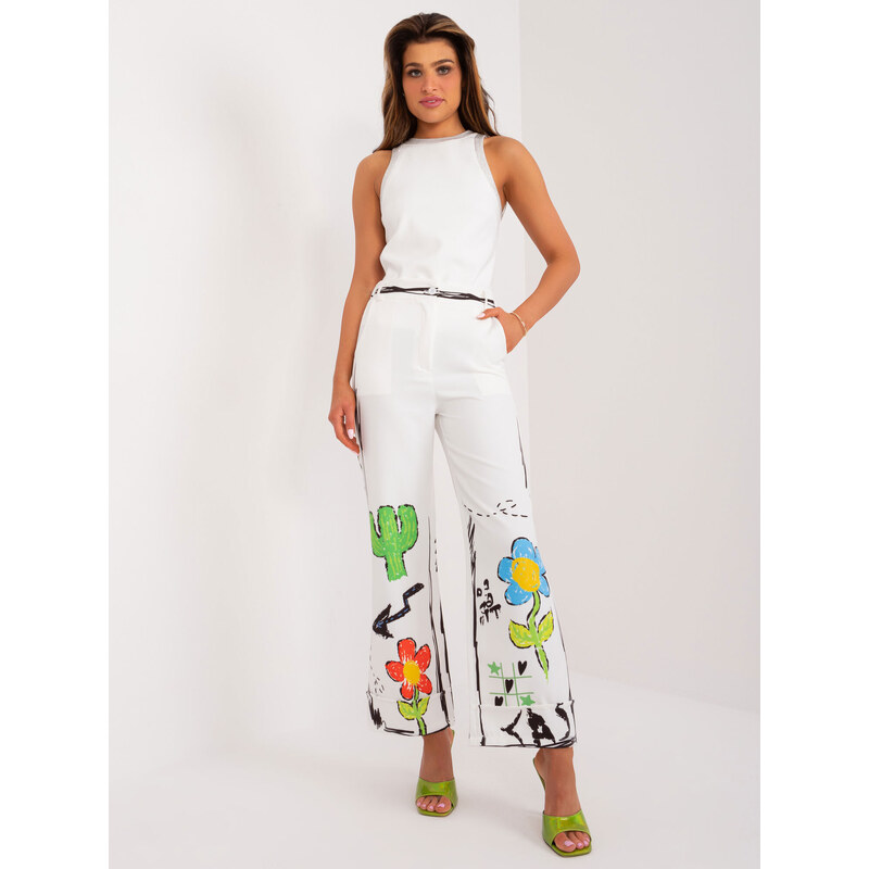 Italy Moda Trousers-DHJ-SP-18857.31-ecru 64664274