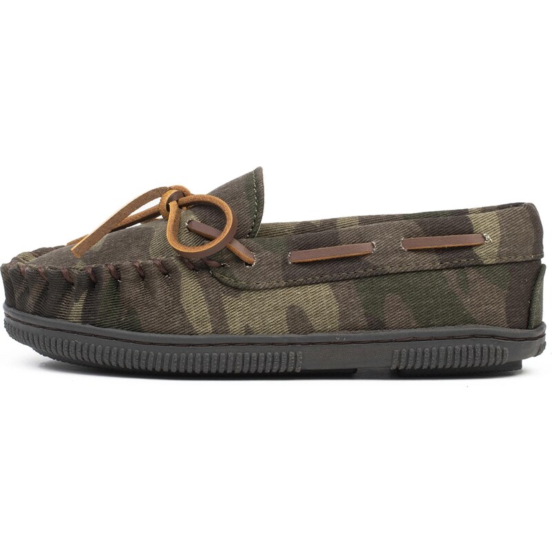 Minnetonka Poltopánky Pile zelená / kaki / tmavozelená 54237905