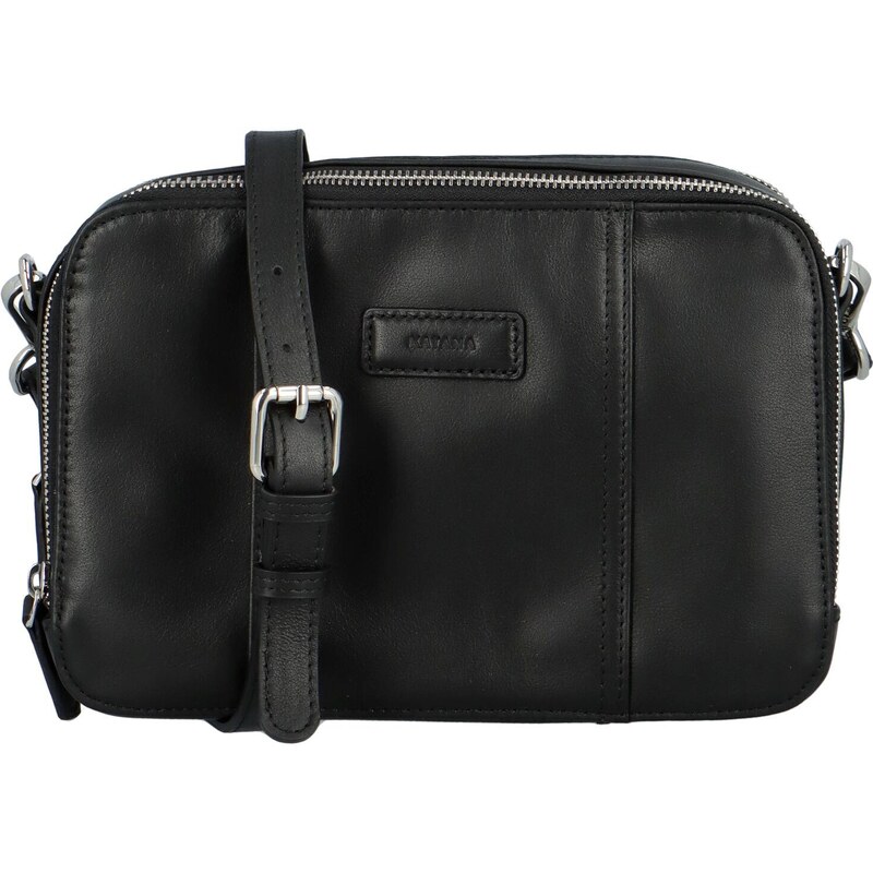 Dámska kožená crossbody kabelka čierna - Katana Kimmy čierna 51421490