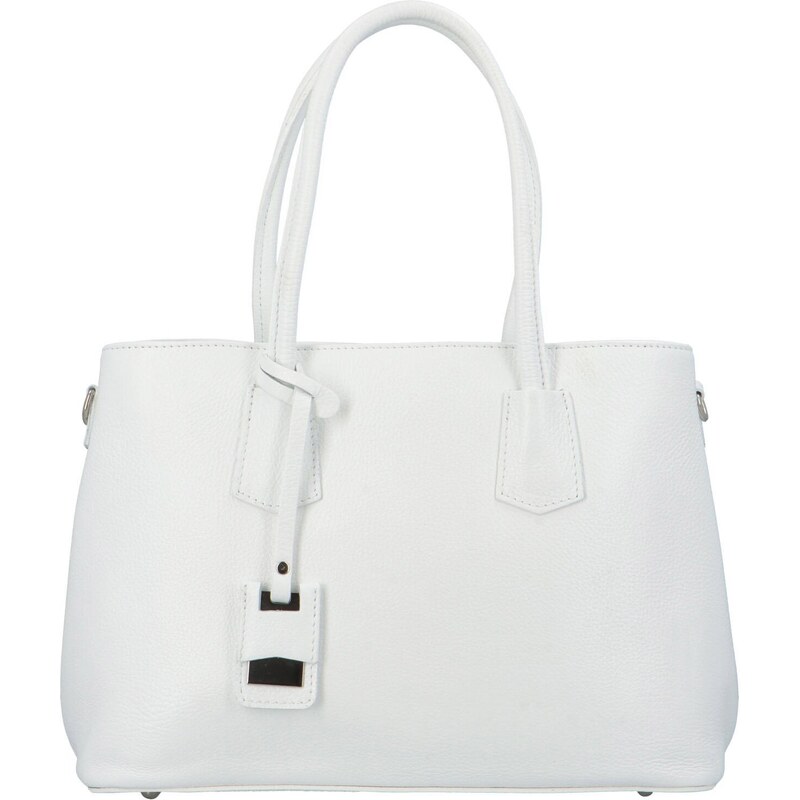 Delami Vera Pelle Dámska kožená kabelka cez rameno biela - Delami 64145057