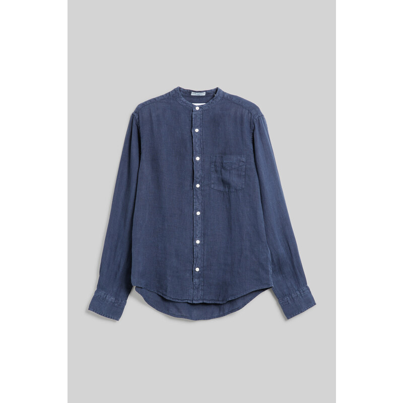 KOŠEĽA GANT REG GMNT DYED LINEN BAND SHIRT MARINE 50851327