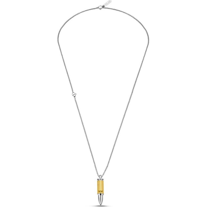 Police Oceľový bicolor náhrdelník pre mužov Bullet PEAGN0034103 66591598