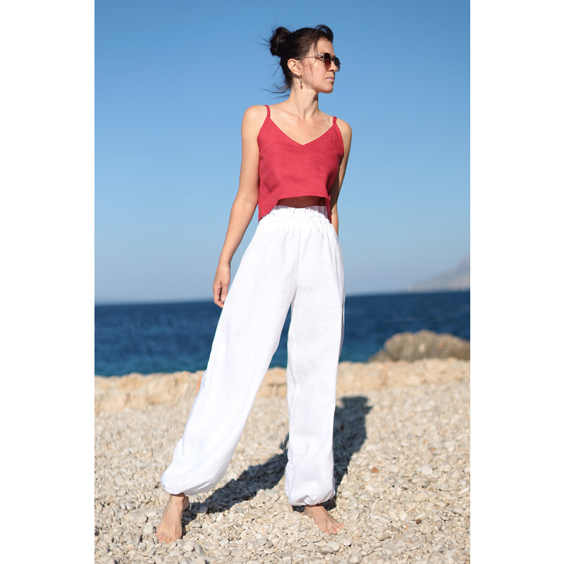 100% lanové harémové nohavice Lotika 51420725