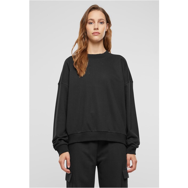 Urban Classics Womens Light Terry Sweatshirt - Black 51424217