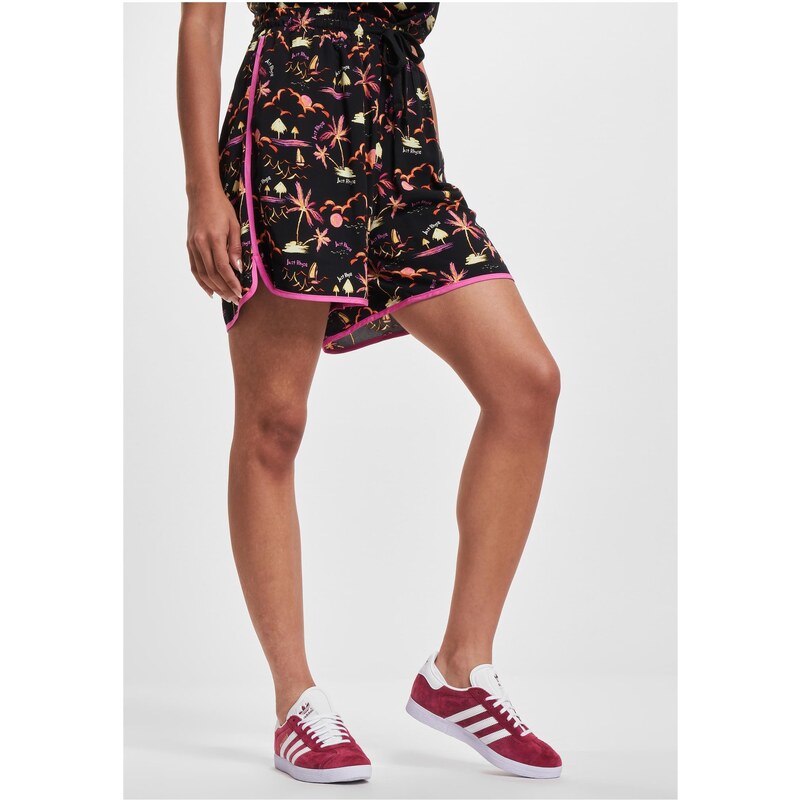 Just Rhyse Womens Patterned Waikiki Shorts/Black 50667378