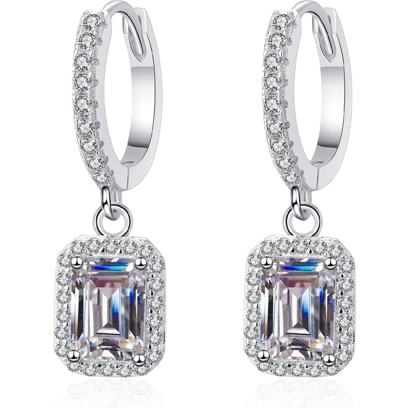 Olivie Strieborné náušnice OBDELNÍK 8542 51432597