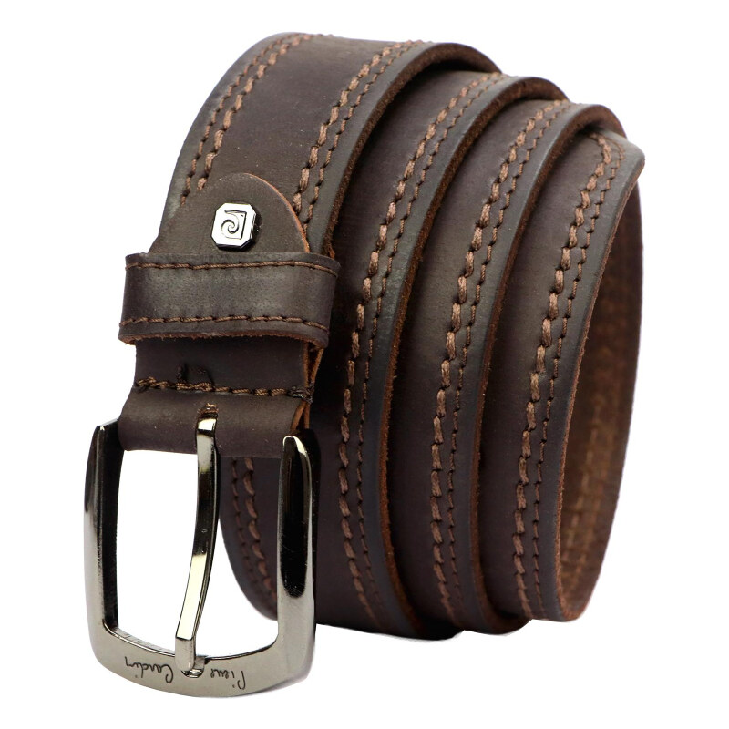 Kožený opasok Pierre Cardin 610 camel 51431829