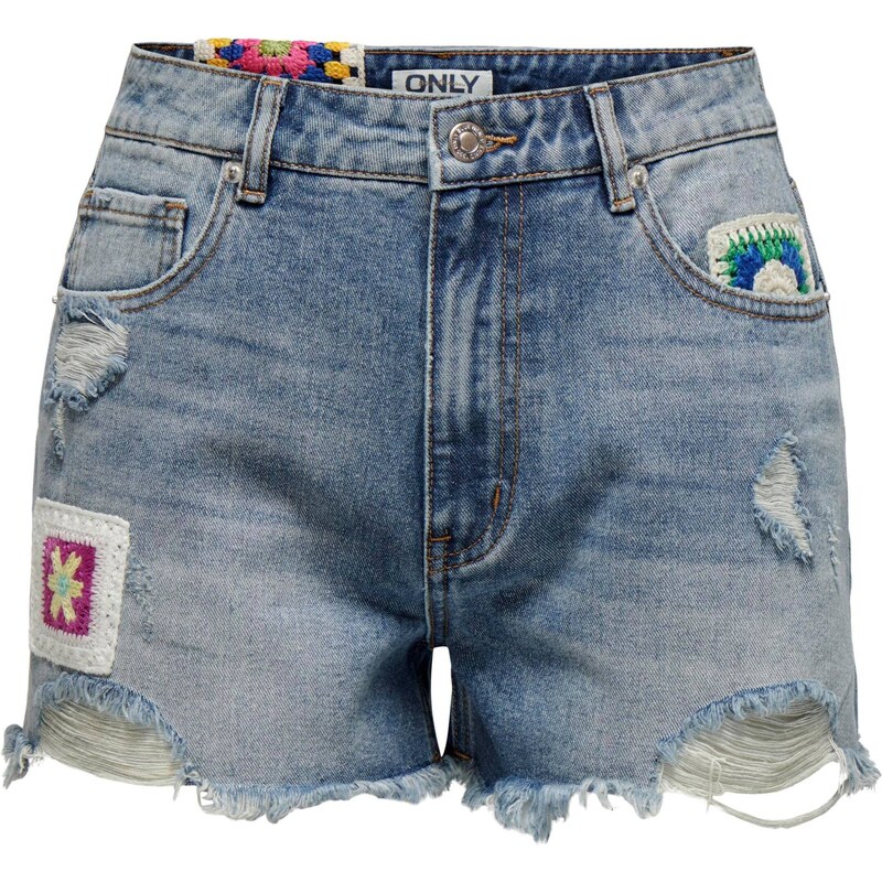 ONLY Džínsy Zuma modrá denim / zelená / ružová / biela 54312560