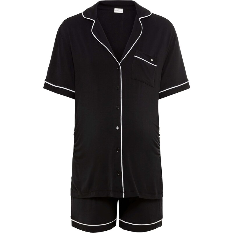 LASCANA Kraťasy čierna / biela 63145199