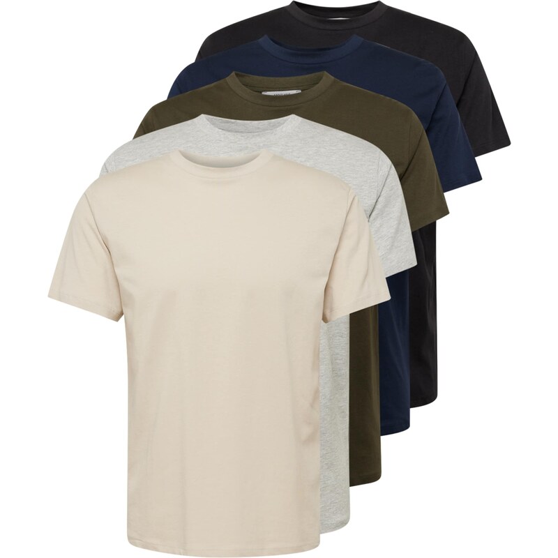 ABOUT YOU Tričko Peter námornícka modrá / zelená / čierna 52705409