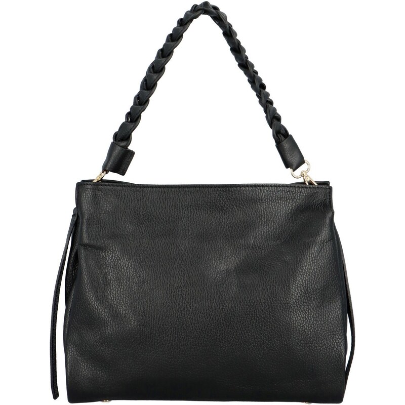 Delami Vera Pelle Dámska kožená kabelka na rameno čierna - Delami 51498068