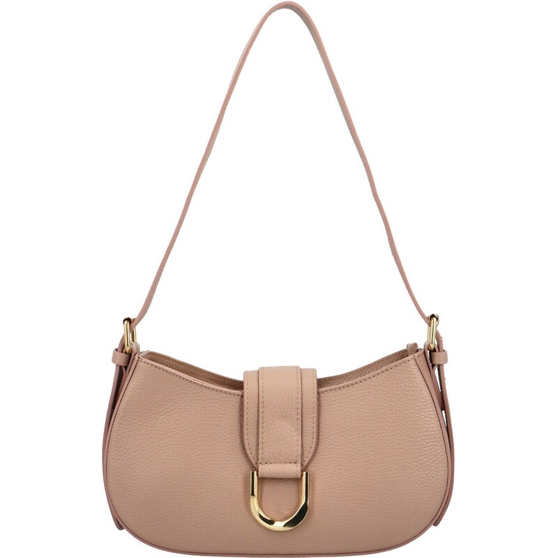 Delami Vera Pelle Dámska kožená kabelka na rameno béžová - Delami 51498058