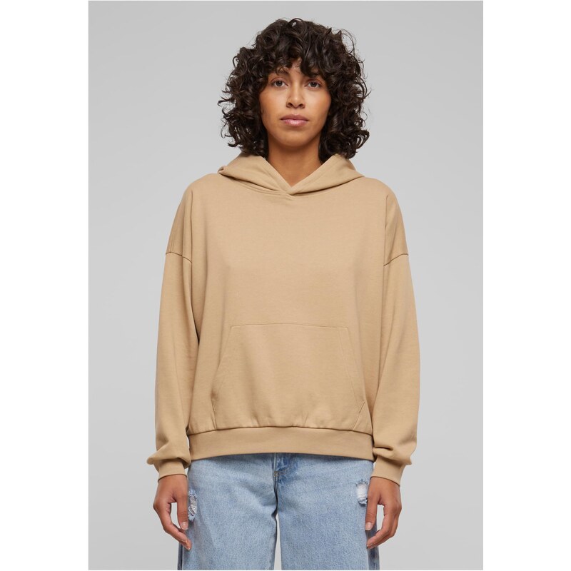 Urban Classics Womens Light Terry Oversized Hoodie - unionbeige 51450544