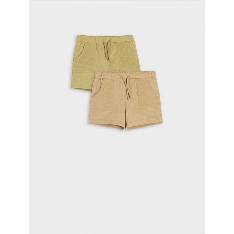 Sinsay - Súprava 2 šortiek - khaki 65757541