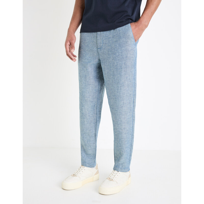 Voľnočasové nohavice pre mužov Celio - modrá 66860861