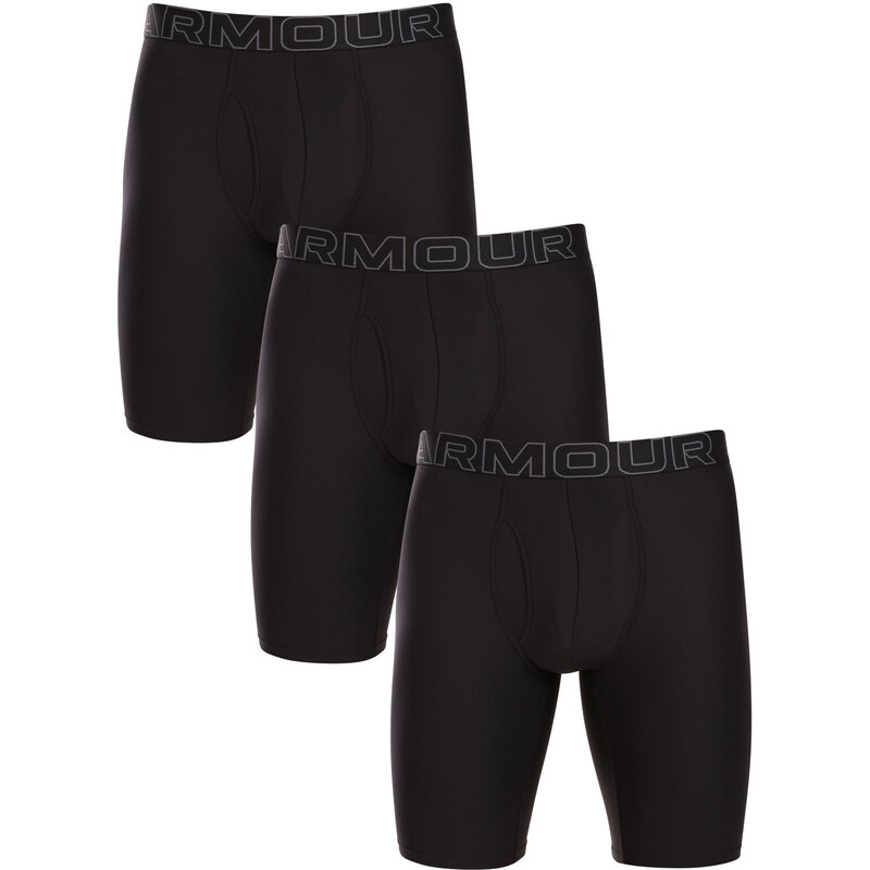 Poškodený obal - 3PACK pánske boxerky Under Armour čierne (1383880 001 68456404