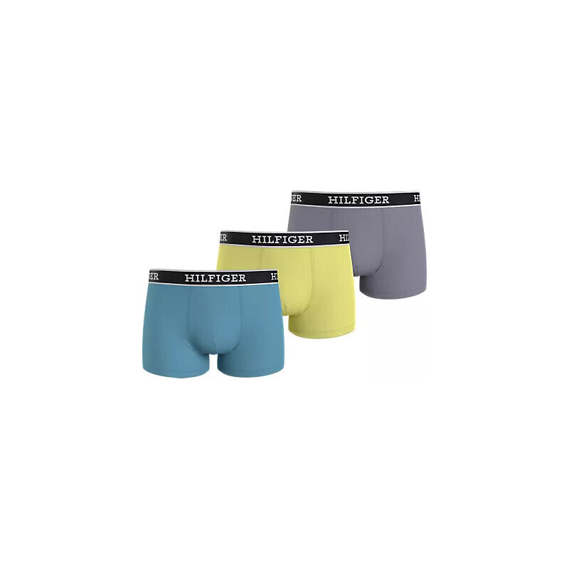 Pánske boxerky 3Pack UM0UM03185 0UM Blue/Yellow/Grey - Tommy Hilfiger 51500346