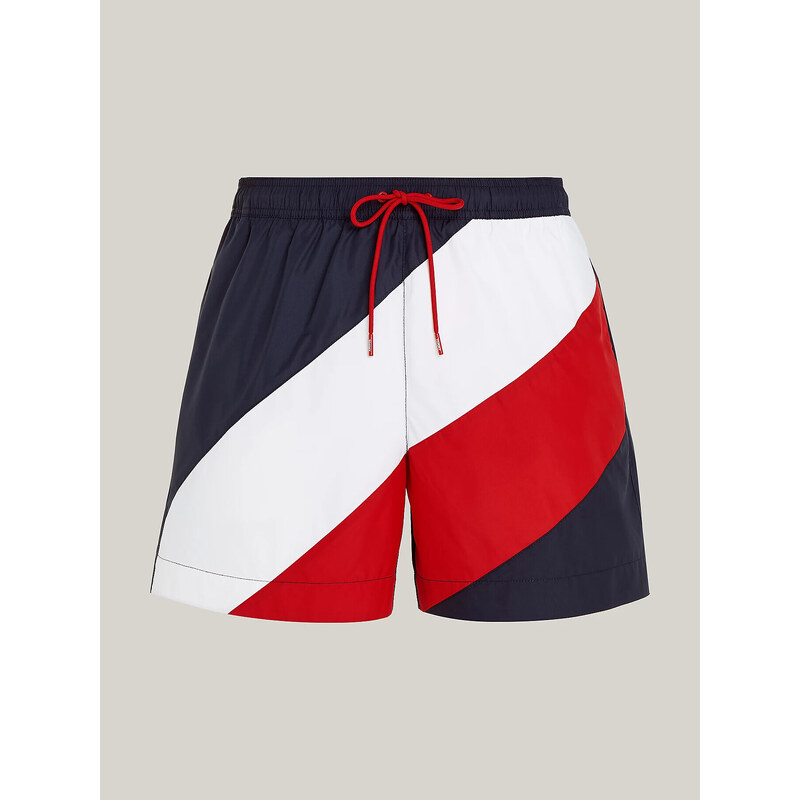 Pánske plavky UM0UM03261 DW5 tm. modrá s prúžkami - Tommy Hilfiger 51500349