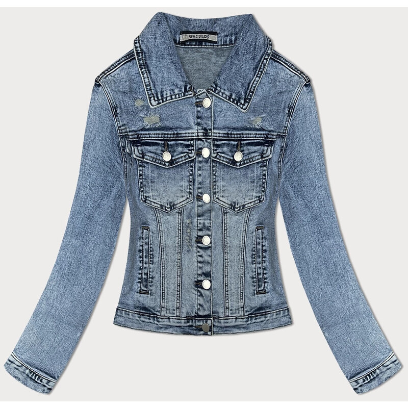 NEW STUDIO Svetlomodrá klasická dámska džínsová bunda (W025-B) 51481126