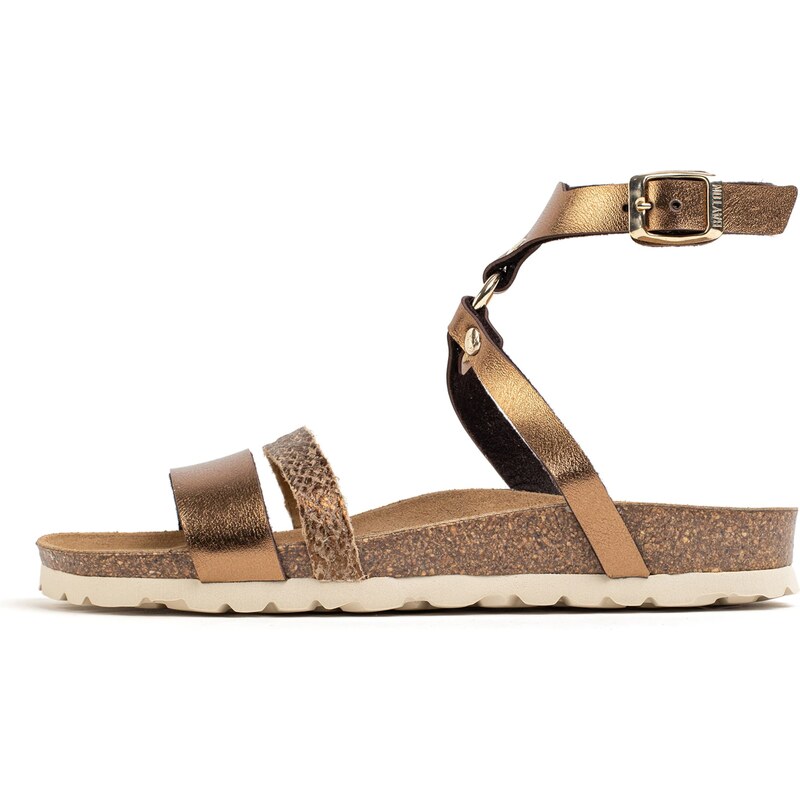 Bayton Remienkové sandále Ciotat zlatá 54237903