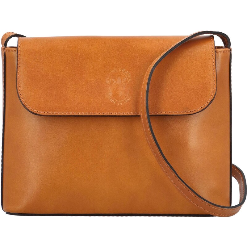 Dámska kožená crossbody kabelka koňaková - Delami Vera Pelle Walli 51563423