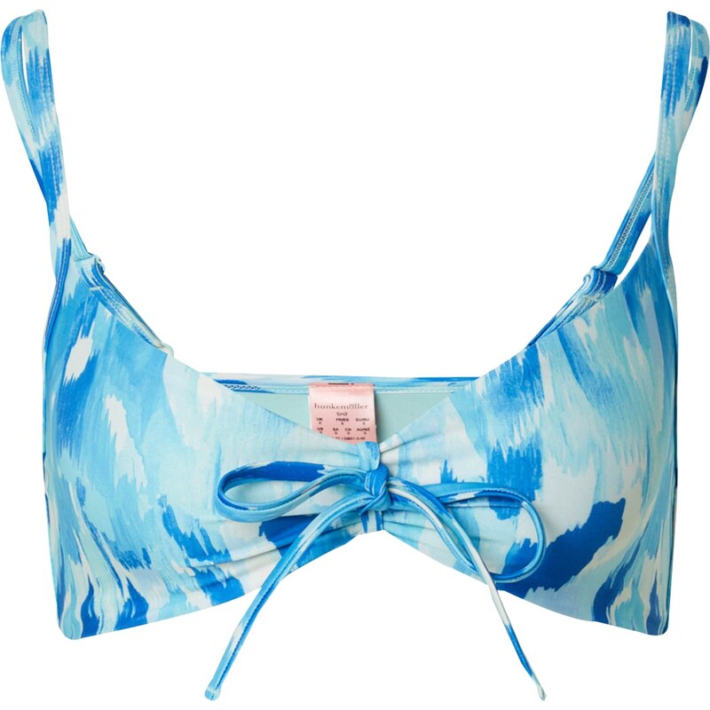 Hunkemöller Bikinový top Paraguay nebesky modrá / svetlomodrá / biela 54325293