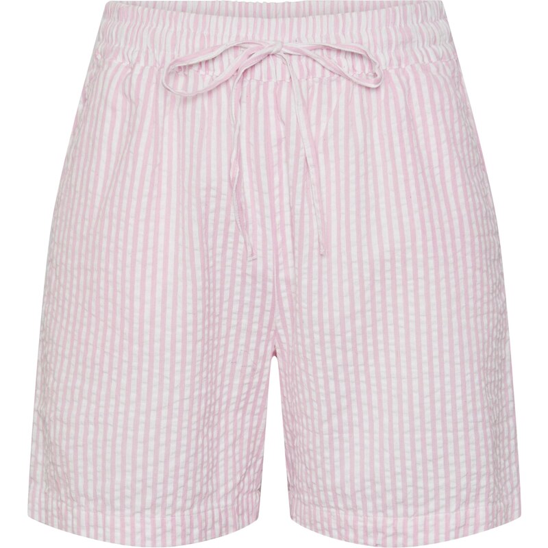 PIECES Nohavice PCSally ružová / biela 54326823