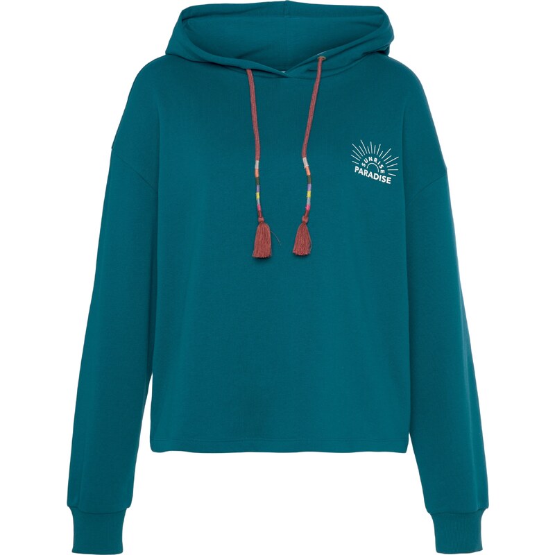 VIVANCE Mikina petrolejová / biela 54337247