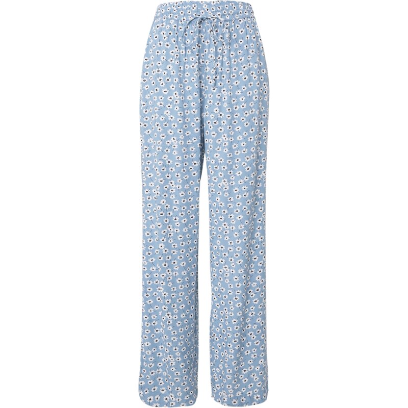 PIECES Nohavice PCNYA svetlomodrá / čierna / biela 54339270