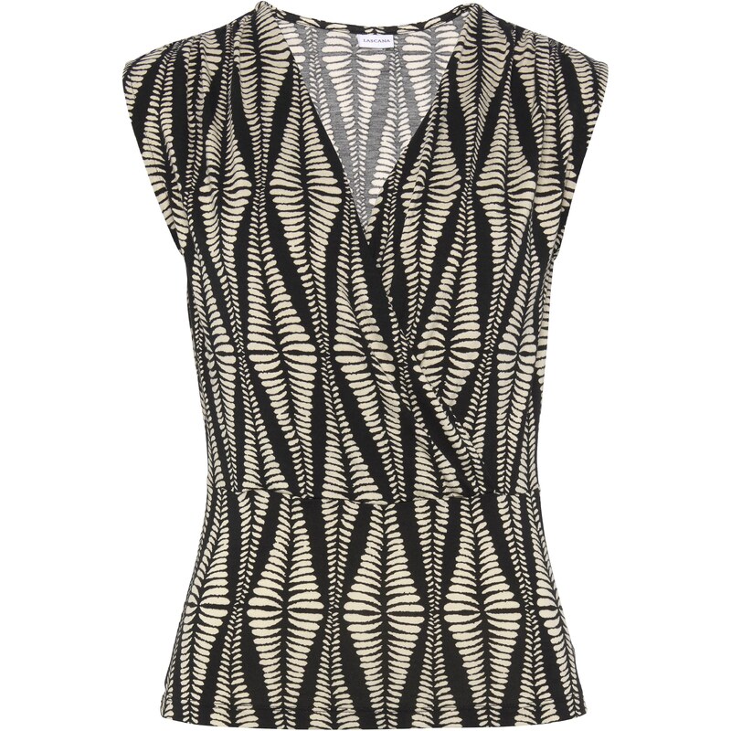 LASCANA Top piesková / čierna 54342403