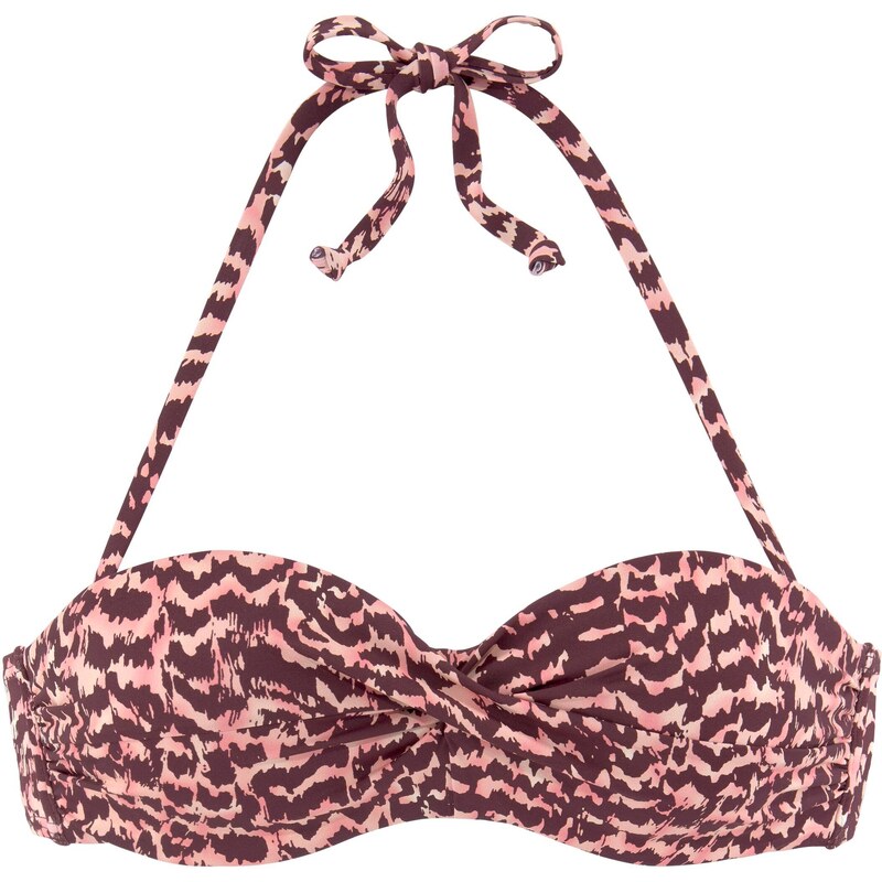 LASCANA Bikinový top pastelovo ružová / svetloružová / bordová 54344165