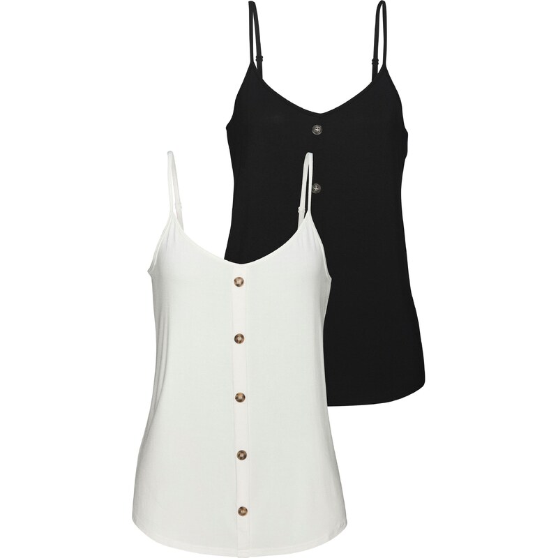 LASCANA Top čierna / biela 66179342