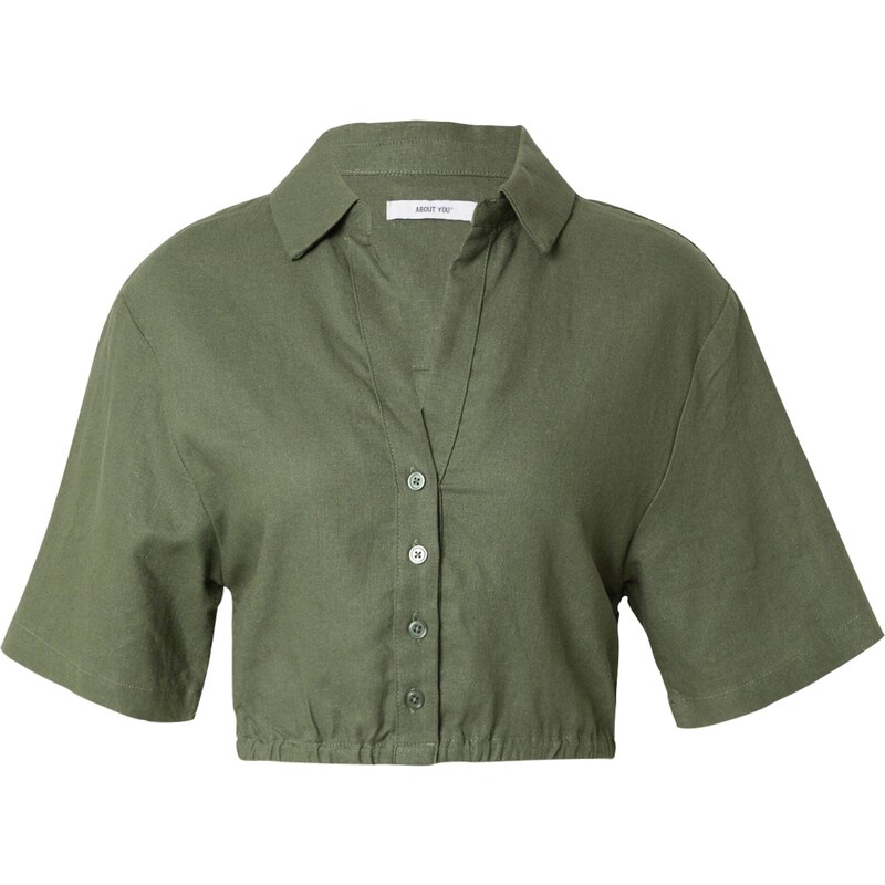 ABOUT YOU Blúzka tmavozelená 54353878