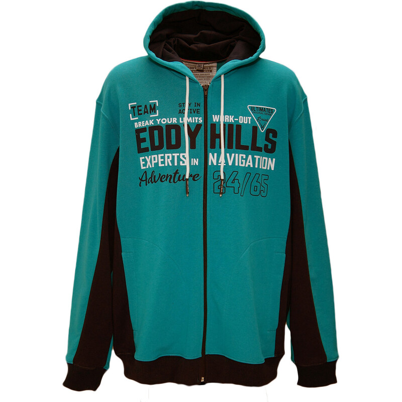 ULTIMATES Mikina Navigation, tyrkysová, nadmerná 01402 51537393