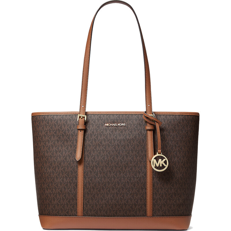 Michael Kors Kabelka Jet Set Travel Large Logo Tote Bag Brown 64215016