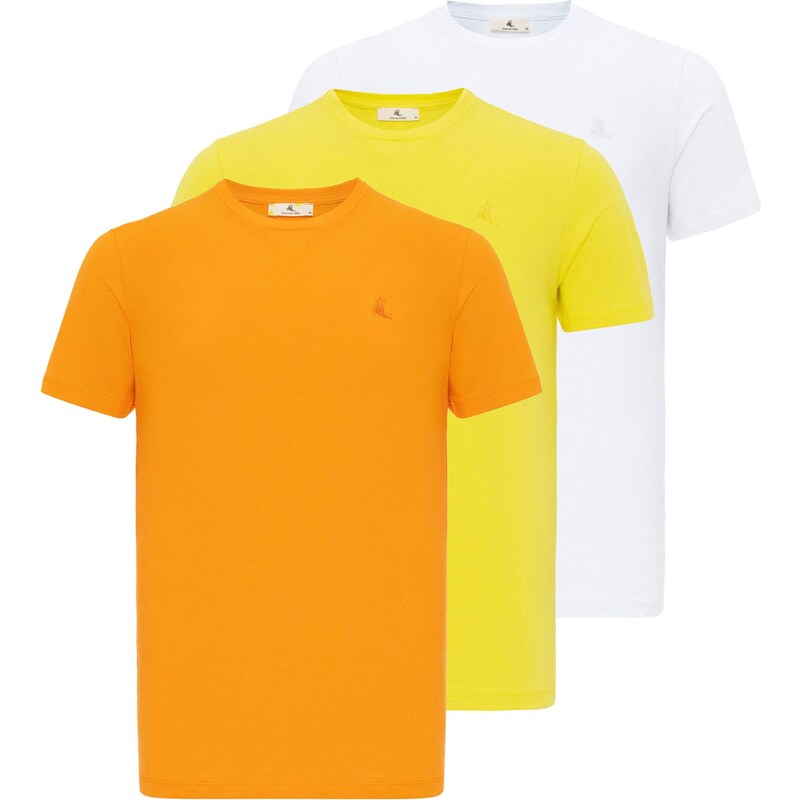 Daniel Hills Tričko limetková / mandarínková / biela 54347192