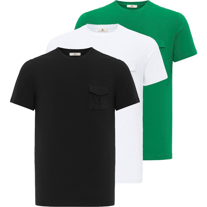 Daniel Hills Tričko zelená / čierna / biela 54347510