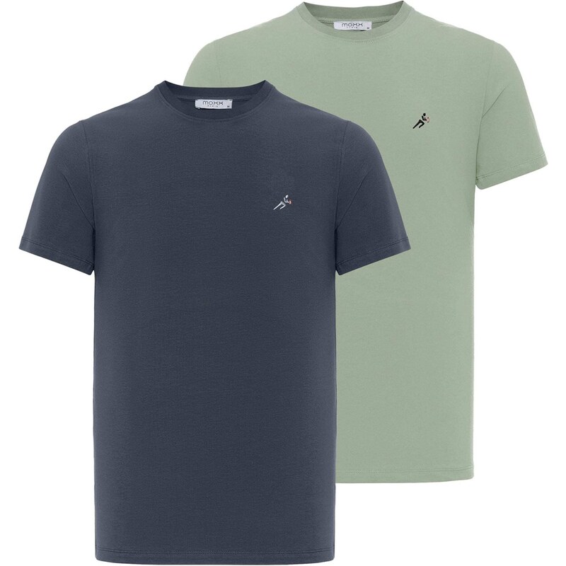 Moxx Paris Tričko námornícka modrá / pastelovo zelená 54347554