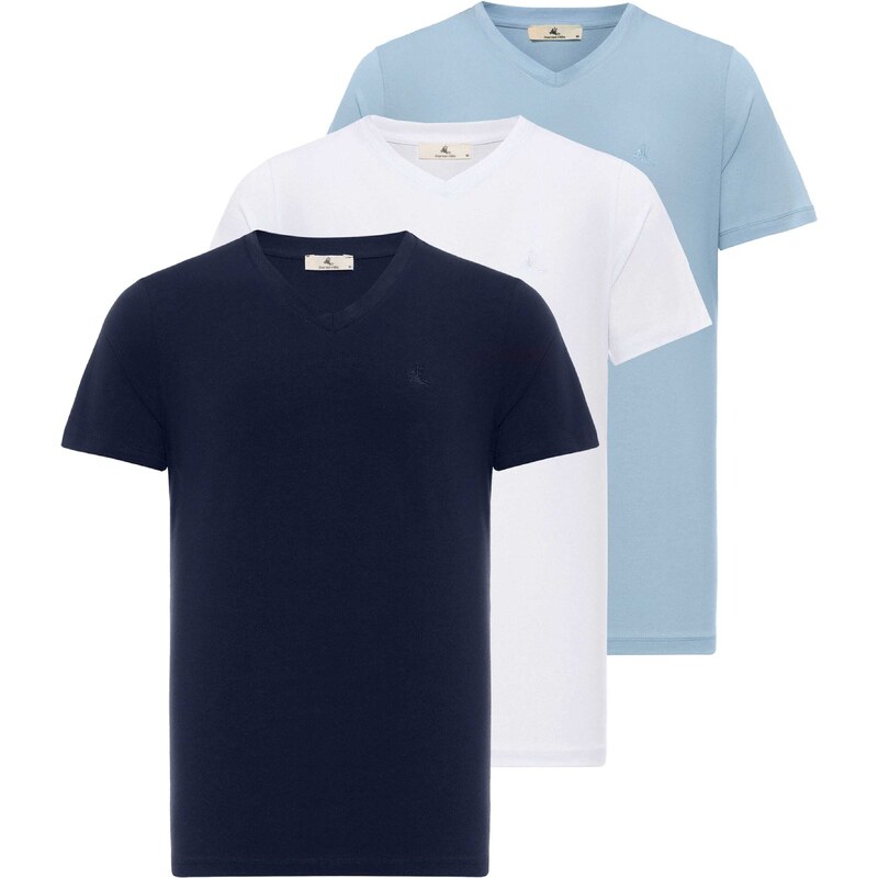 Daniel Hills Tričko modrá melírovaná / biela 54347665