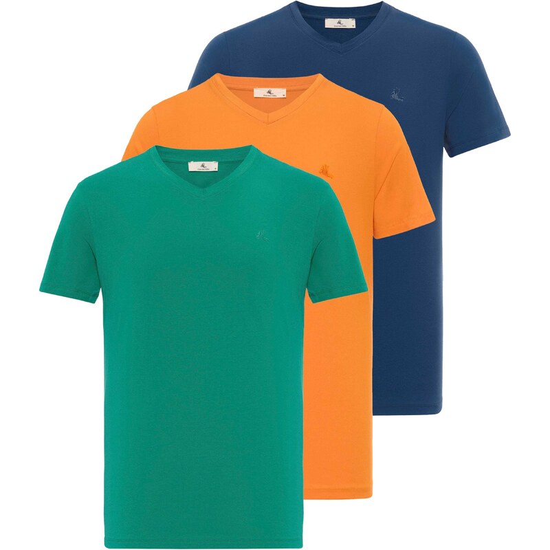 Daniel Hills Tričko modrá / zelená / oranžová 54348061